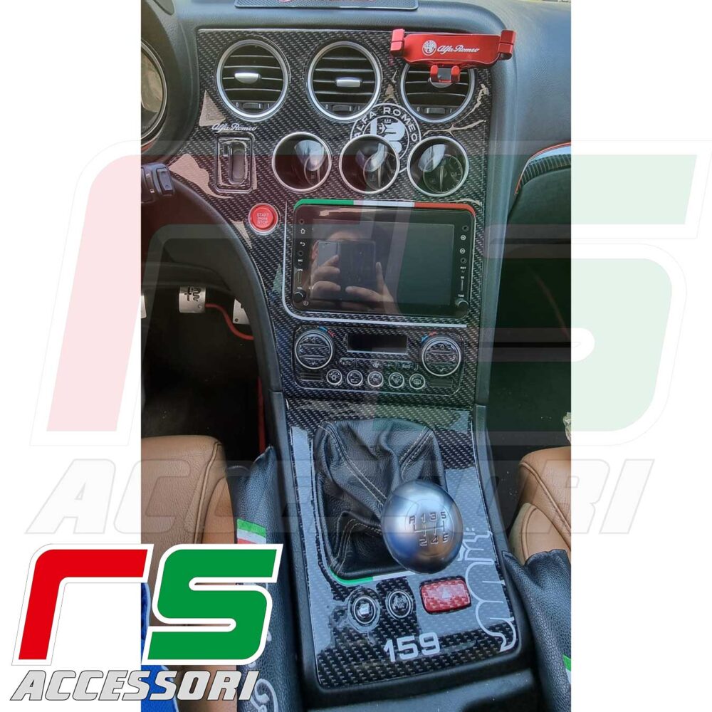 cover consolle Alfa Romeo 159 cornice cambio decal resinati - immagine 7