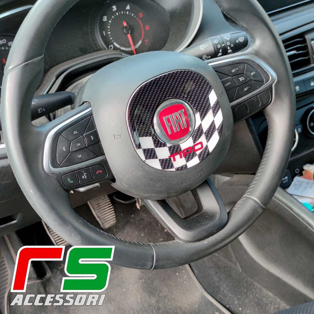 fiat tipo adesivi resinati cover airbag carbonlook tuning - immagine 9