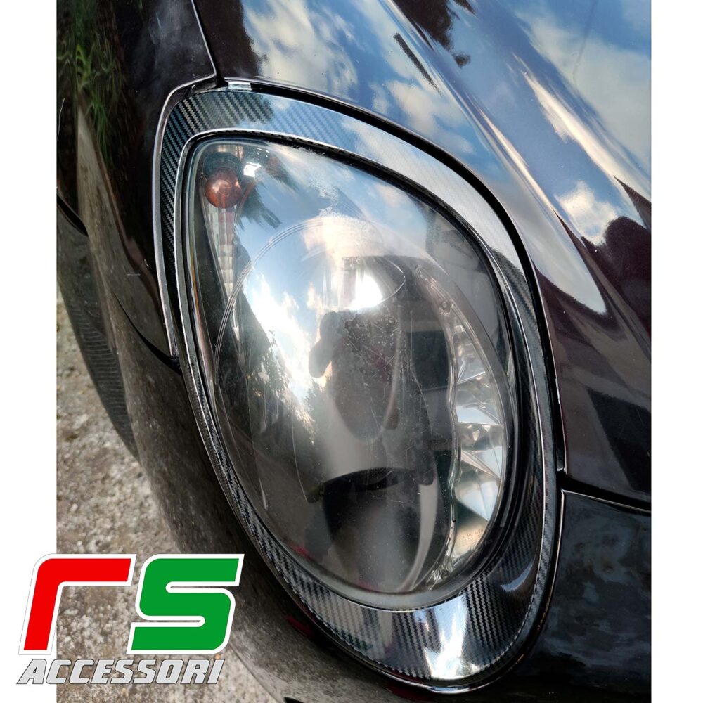 Alfa Romeo Mito adesivi Decal cornici fari carbonlook tuning - immagine 5