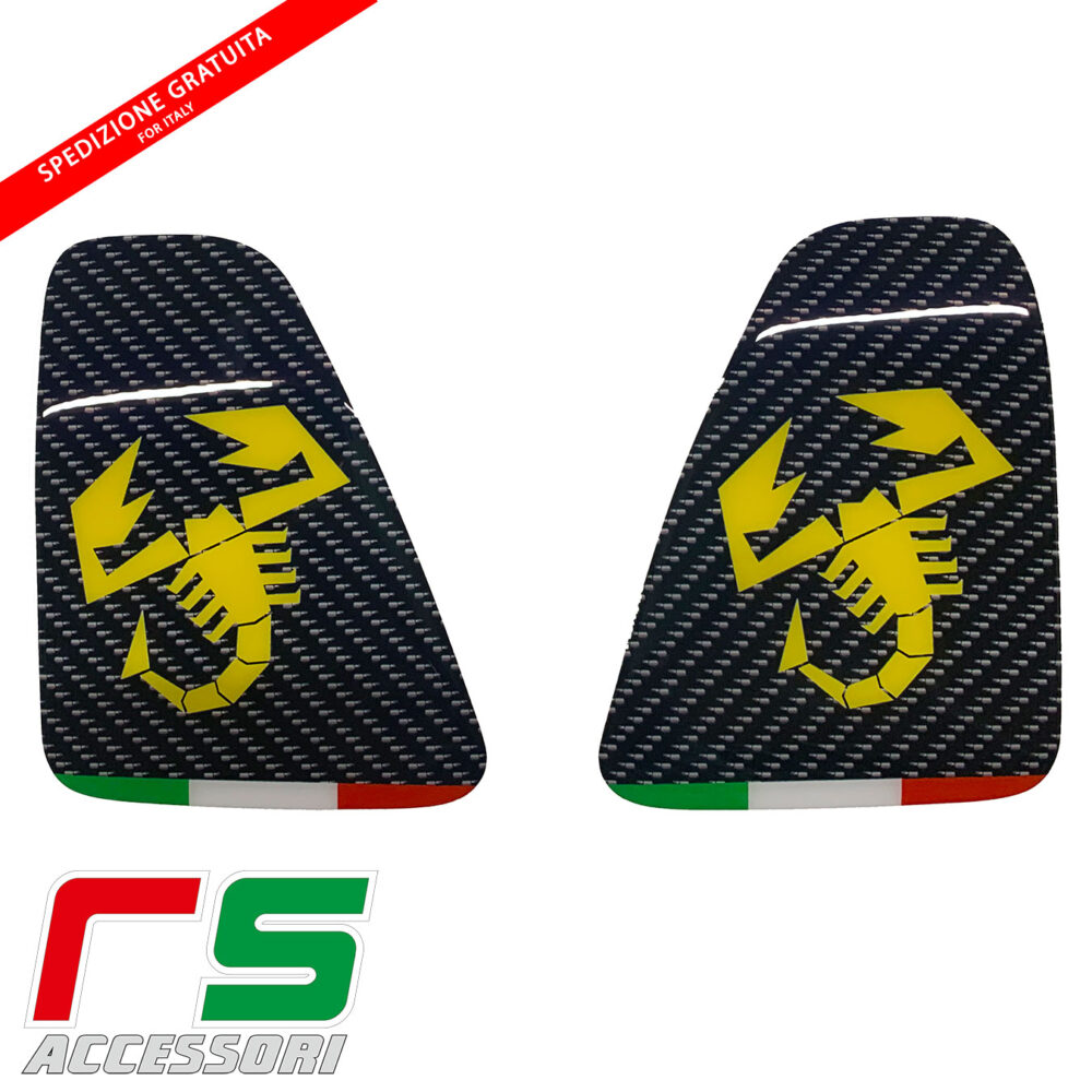 Fiat 500 595 695 Abarth resin stickers rear lights 