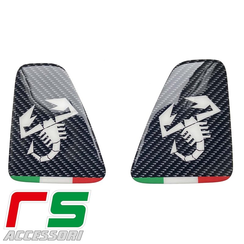 Aufkleber Fiat 500 Abarth 595 695 Corse Leuchttürme Headlight Cover Carbon  Look