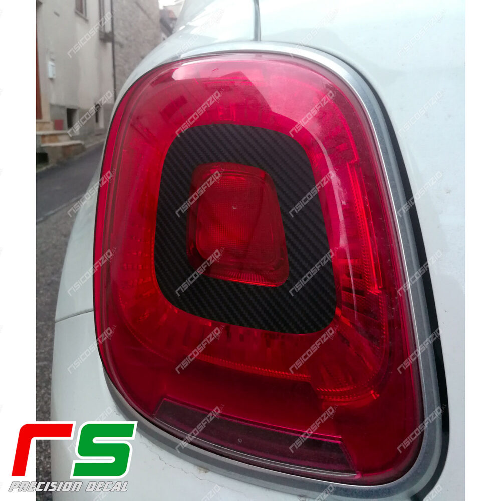 fiat 500X stickers sticker decal rear lights stop tuning