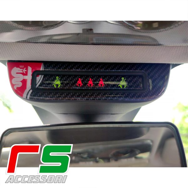 Alfa Romeo Mito Giulietta RESINIERTER KLEBER Display Sicherheitsgurte
