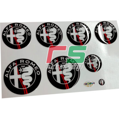 alfa giulietta mito 159 STICKERS kit logos résine frise sticker couverture autocollant