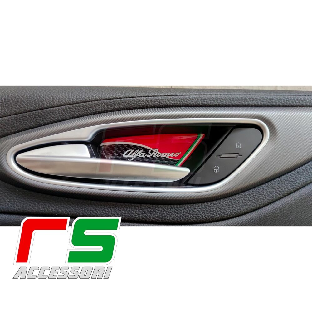 STICKERS alfa romeo giulia enduits de résine insert à l'intérieur de la poignée d'ouverture – Image 2