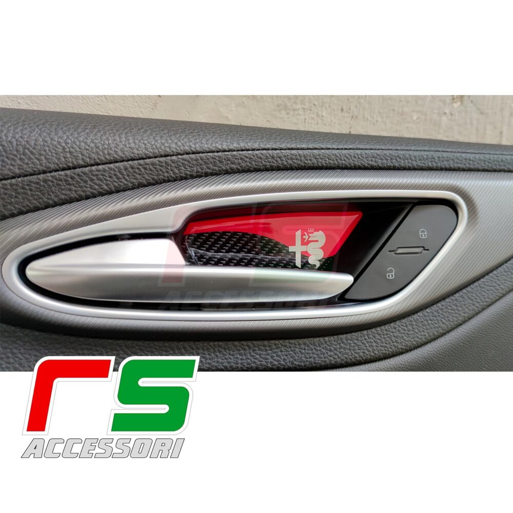 STICKERS alfa romeo giulia enduits de résine insert à l'intérieur de la poignée d'ouverture – Image 4
