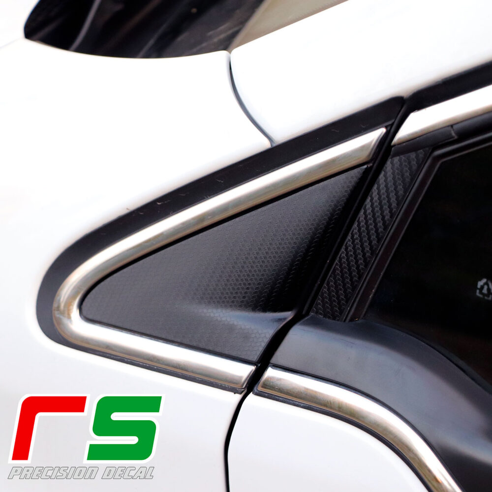 Peugeot 208 door pillars decal carbon look tuning - Image 4