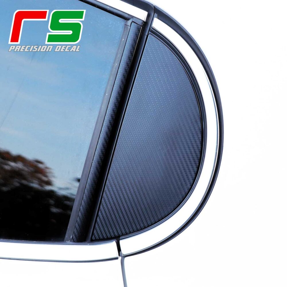Peugeot 208 door pillars decal carbon look tuning - Image 2