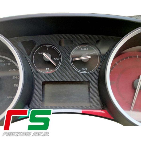 Alfa Romeo Giulietta carbonlook Decal stickers instrumentation insert