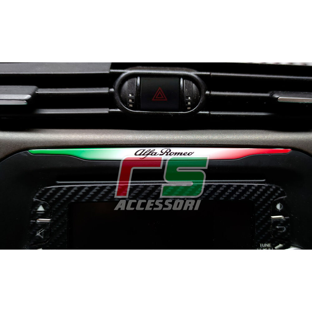 alfa romeo giulietta ADESIVI inserto uconnect stereo decal