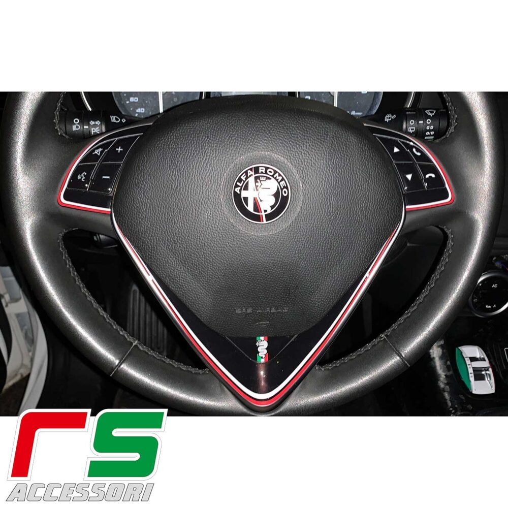 alfa giulietta mito ADESIVI kit volante 2014 resinati - immagine 5