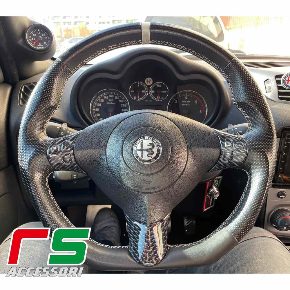 Alfa romeo GT autocollants enduits de résine logo rayons commandes au volan – Image 2