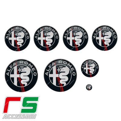 alfa giulietta 159 ADESIVI kit loghi fregio resinati