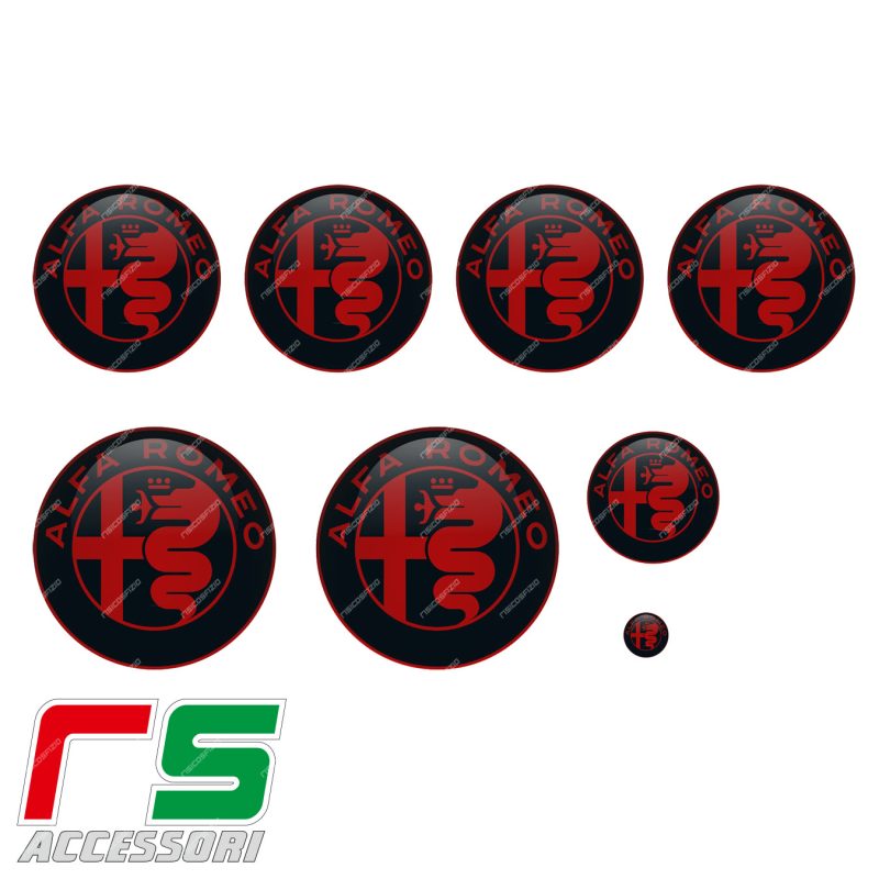 Alfa Giulietta 159 STICKER Kit Logo Harz Fries Aufkleber – Bild 7