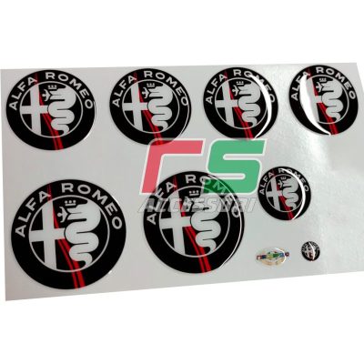 alfa giulietta 159 Stickers kit logos frieze resin decal