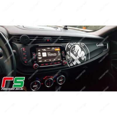 stickers Alfa Romeo Giulietta carbonlook decoration dashboard logo