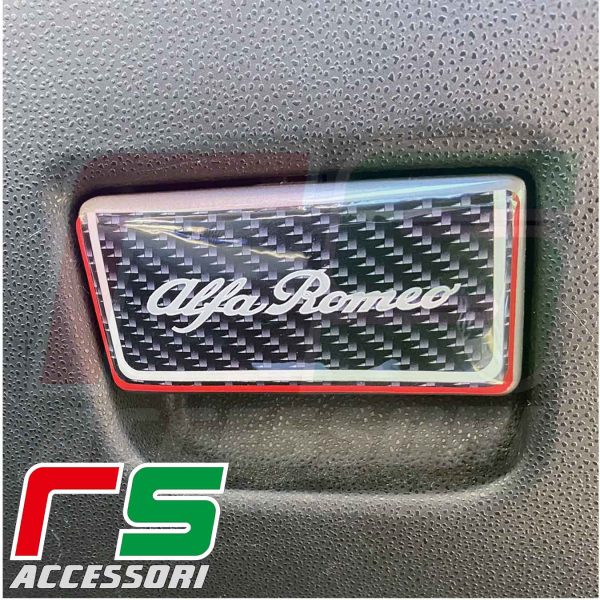 alfa romeo mito resin STICKERS lever drawer for objects