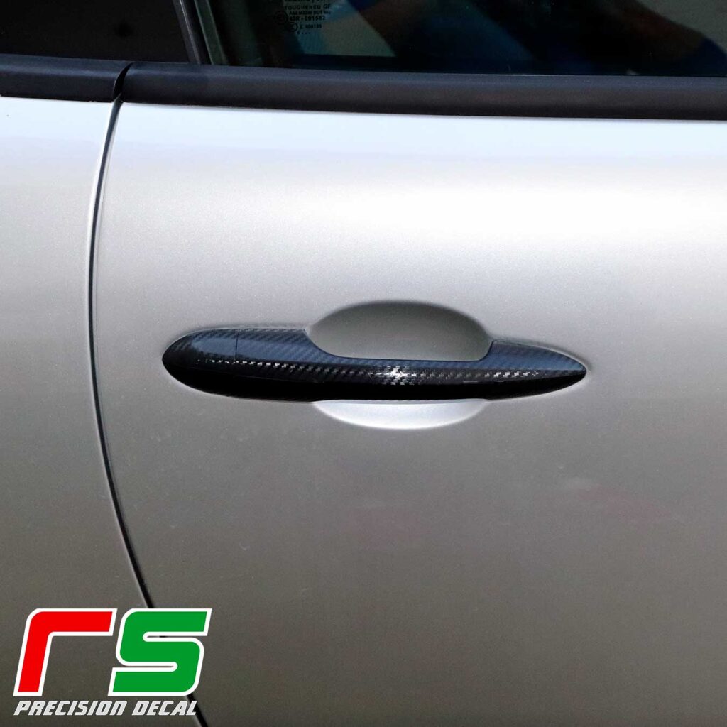 Set 6 Pezzi Coprimaniglie In ABS Carbon Per VW Transporter T5 T6 E Caddy - Effetto Carbonio - Foto 8