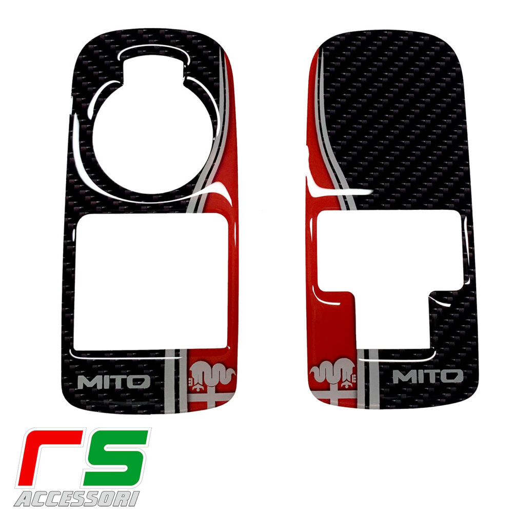 Alfa Romeo Mito ADHESIVES Kunstharz-Fensterheberaufkleber  – Bild 2
