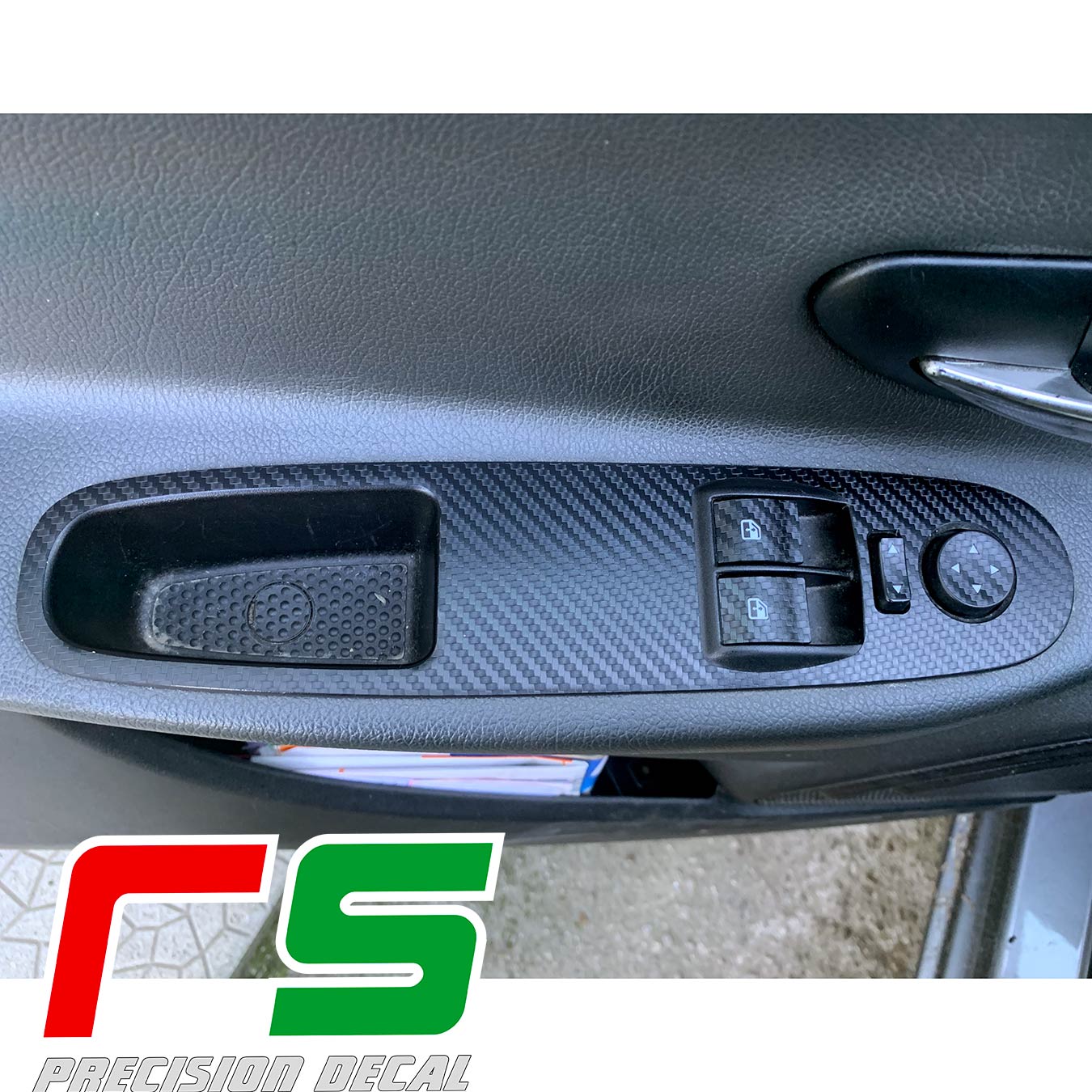 Fiat Punto Evo stickers Decal carbonlook tuning window regulators