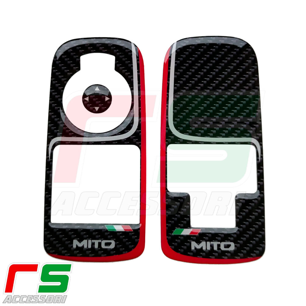 Alfa Romeo Mito ADHESIVES Kunstharz-Fensterheberaufkleber  – Bild 10