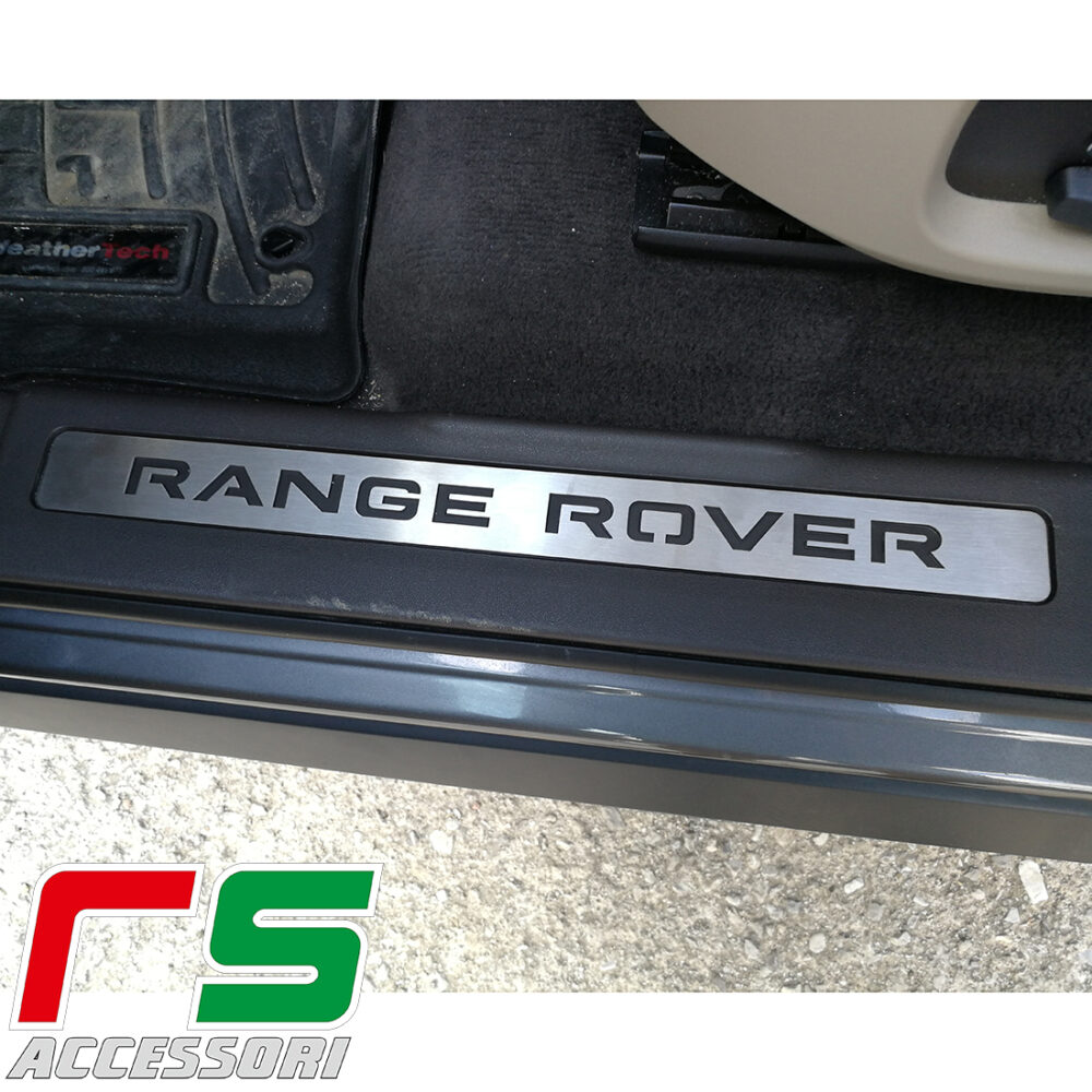 Slip-on platform door sill Range Rover Evoque in stainless steel