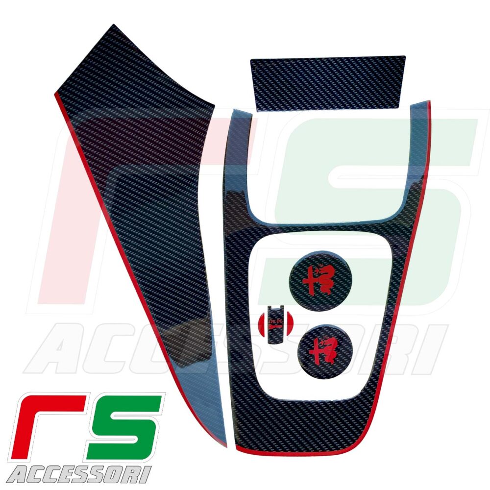 Alfa Romeo Giulietta adesivi resinati kit tunnel centrale - immagine 6