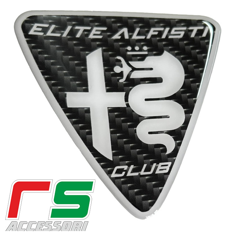 Elite Alfisti fregio logo carbonlook