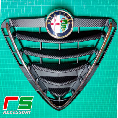 Alfa Romeo Giulietta Aufkleber Carbonlook Tuning Frontschild