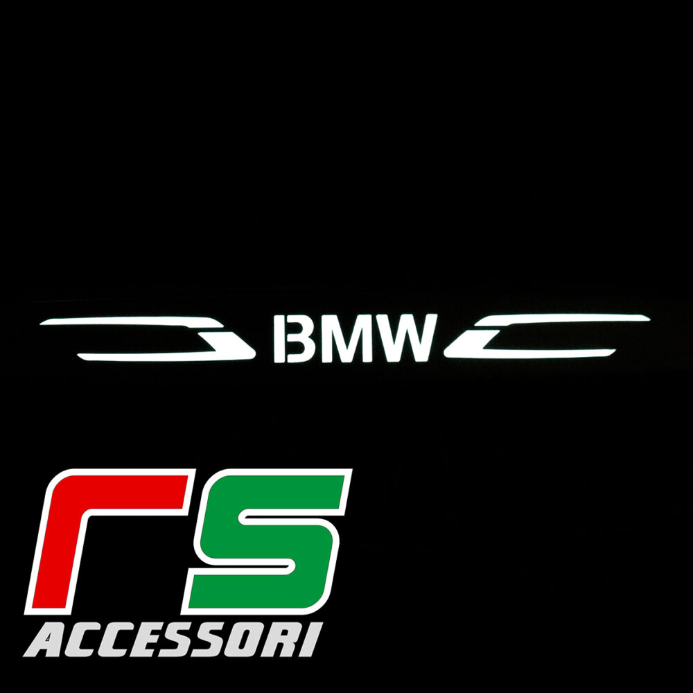 soglia battitacco illuminato bmw serie 3 F30 F31 acciaio inox - immagine 3