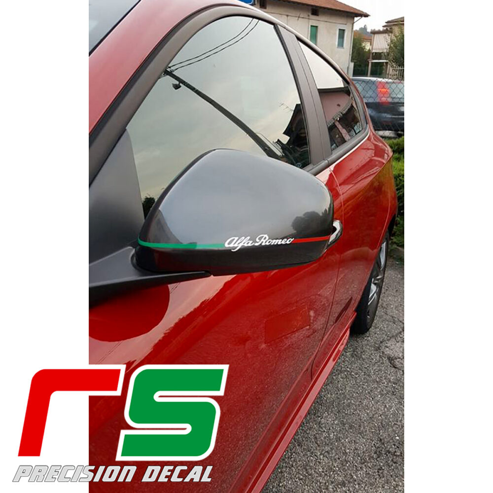 stickers Alfa Romeo Mito Giulietta 159 Italian tricolor mirrors - Image 9