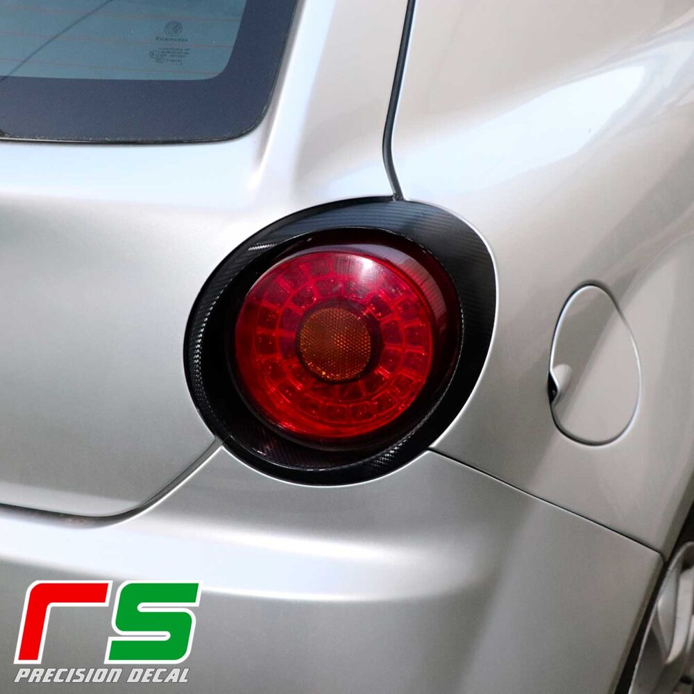 Alfa Romeo Mito adesivi Decal cornici fari carbonlook tuning - immagine 4