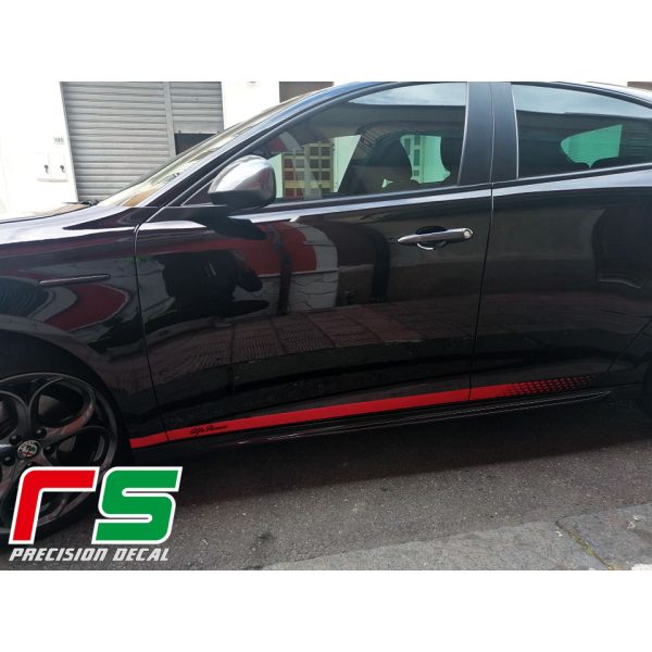 Alfa Romeo Giulietta side stripes stickers fast replica side