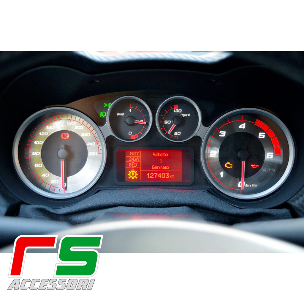 Instrumentation personnalisée Alfa Romeo Mito GTA Replica JTDM 