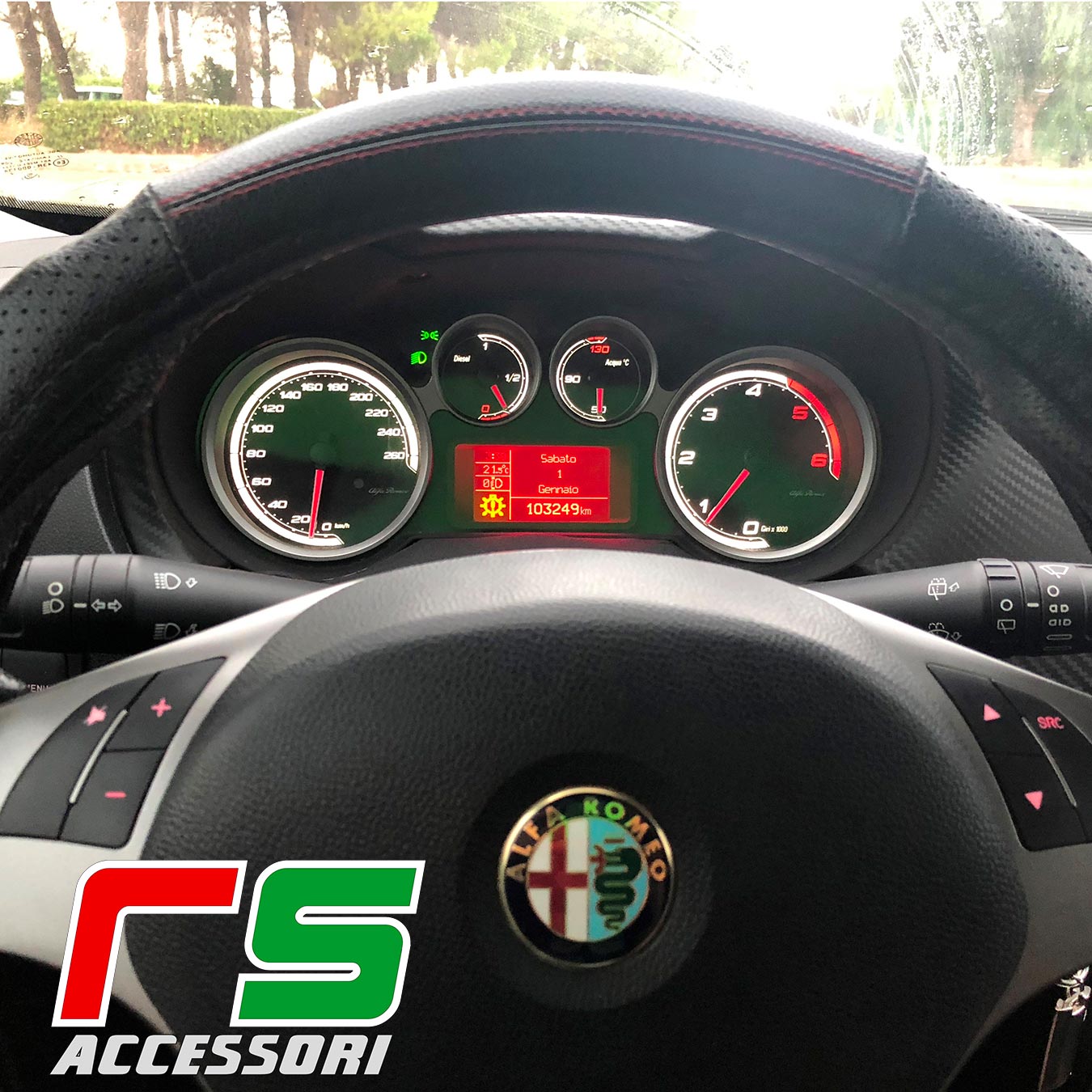 tachometer personifizierte Alfa Romeo Mito jtdm