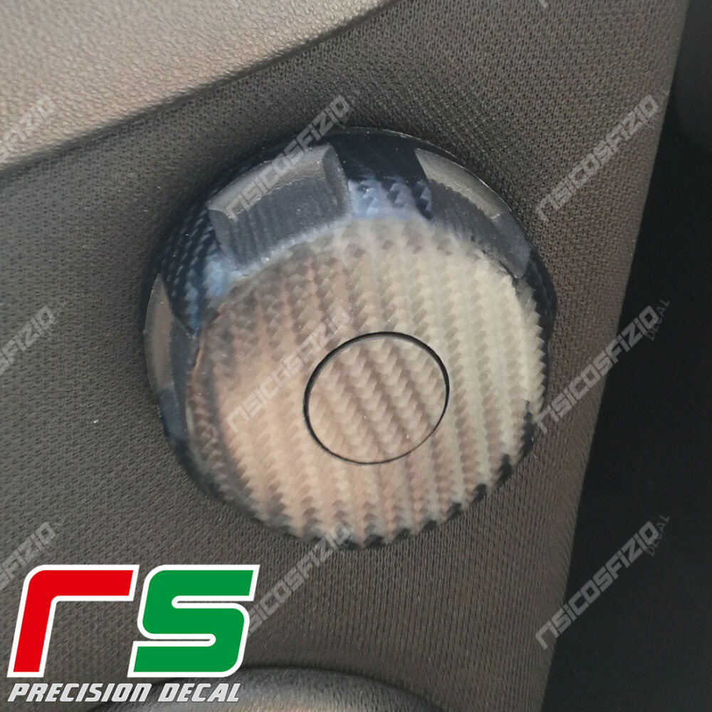 adesivi Alfa Romeo Mito Decal carbonlook regolazione sedile logo - immagine 2