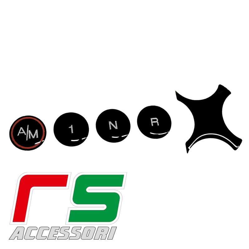 Fiat 500 / 595 Abarth Manual Air Conditioning Decal Sticker – Interior Tuning Cover (risicosfizio RSA0282)