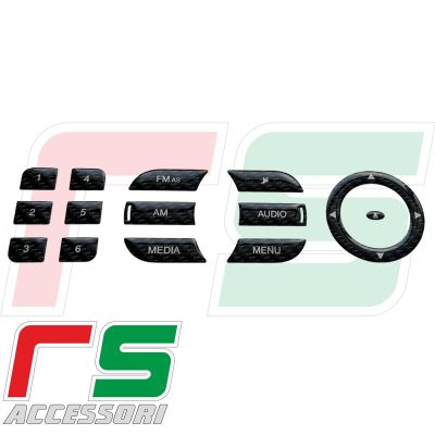 Alfa Romeo Mito resin stickers radio stereo keys decal sticker 