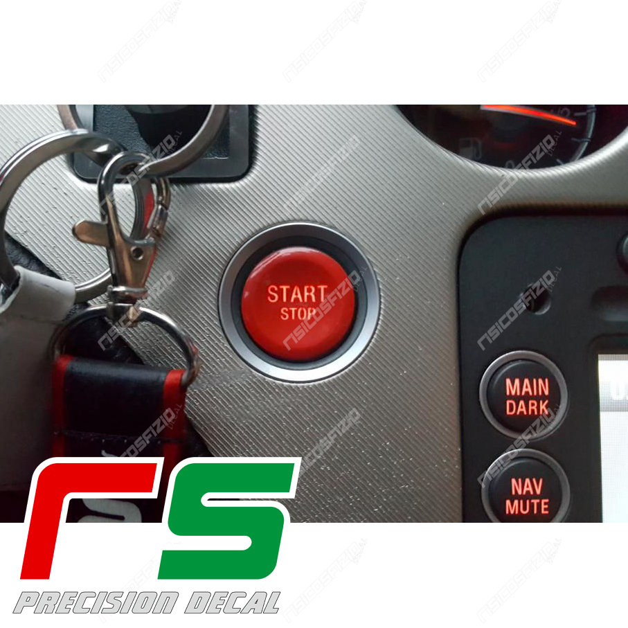 sink Egomania That Alfa Romeo 159 Brera Spider sticker red start button in pricked vinyl