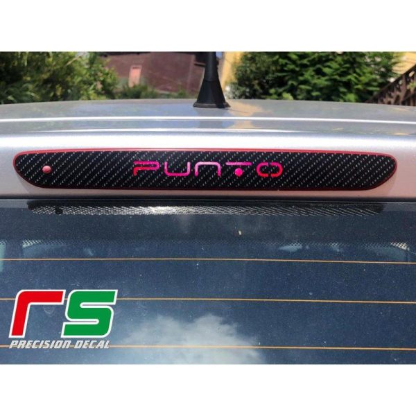 fiat grande punto evo sticker decal third stop