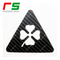 Alfa Romeo triangle stickers four-leaf clover carbon look