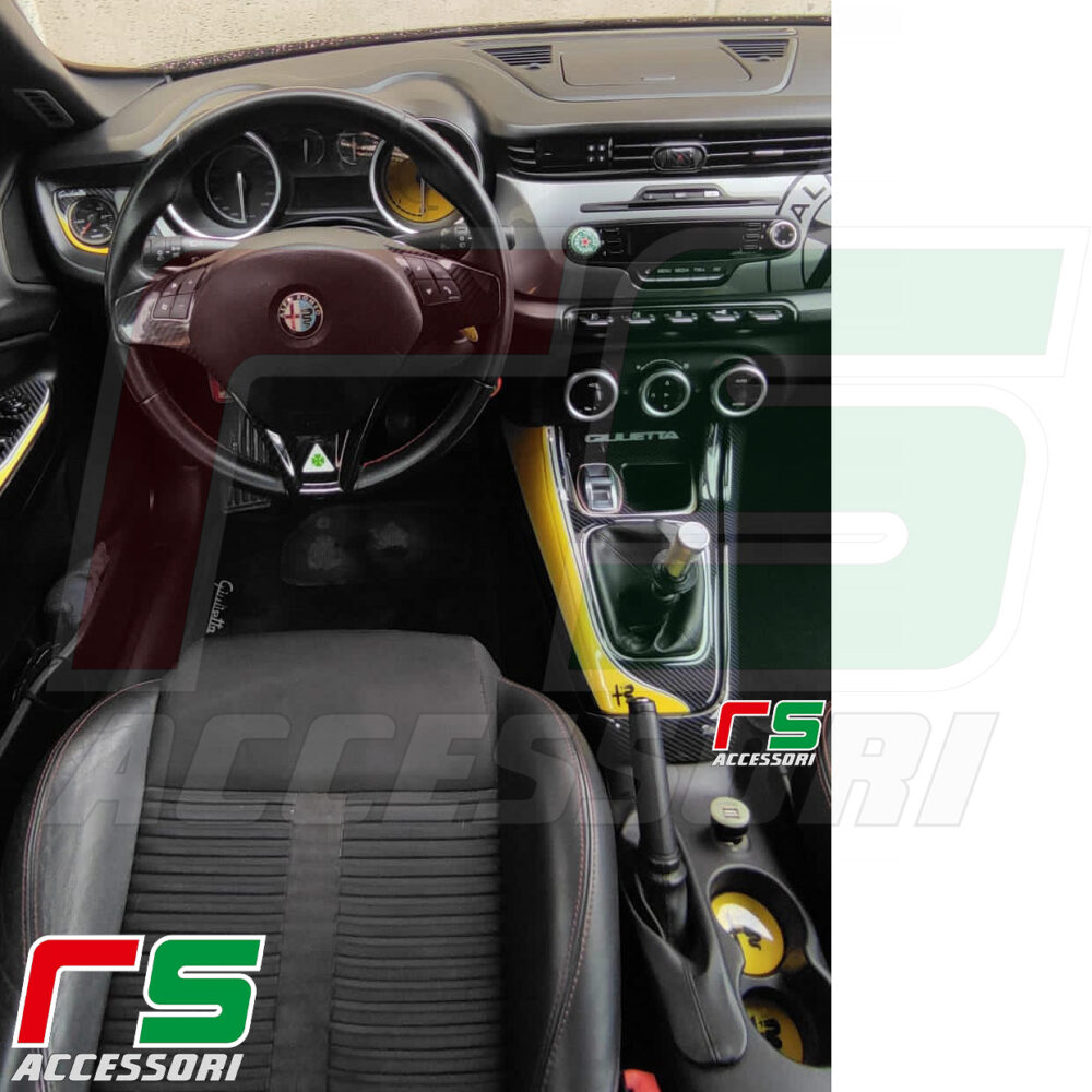 Alfa Romeo Giulietta adesivi resinati kit tunnel centrale - immagine 15