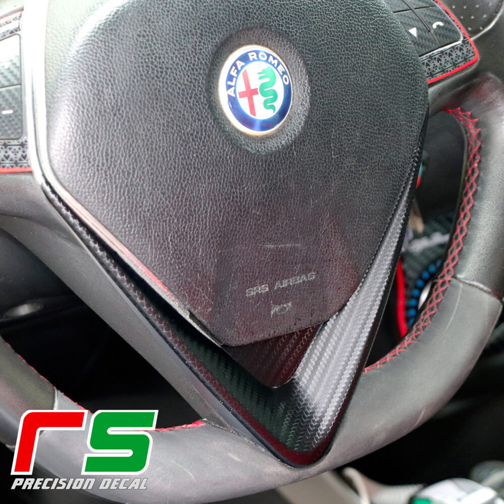 Alfa Romeo Mito Giulietta Decal V volant 2014 réglage en look carbone