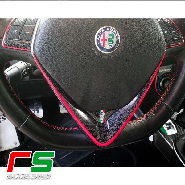 alfa giulietta mito STICKERS 2014 steering wheel kit laminated