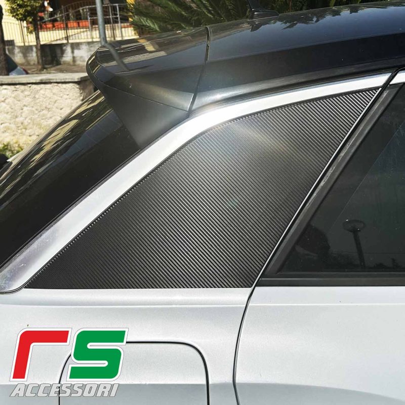 volkswagen T roc black pack Autocollants montants arrière carbonlook